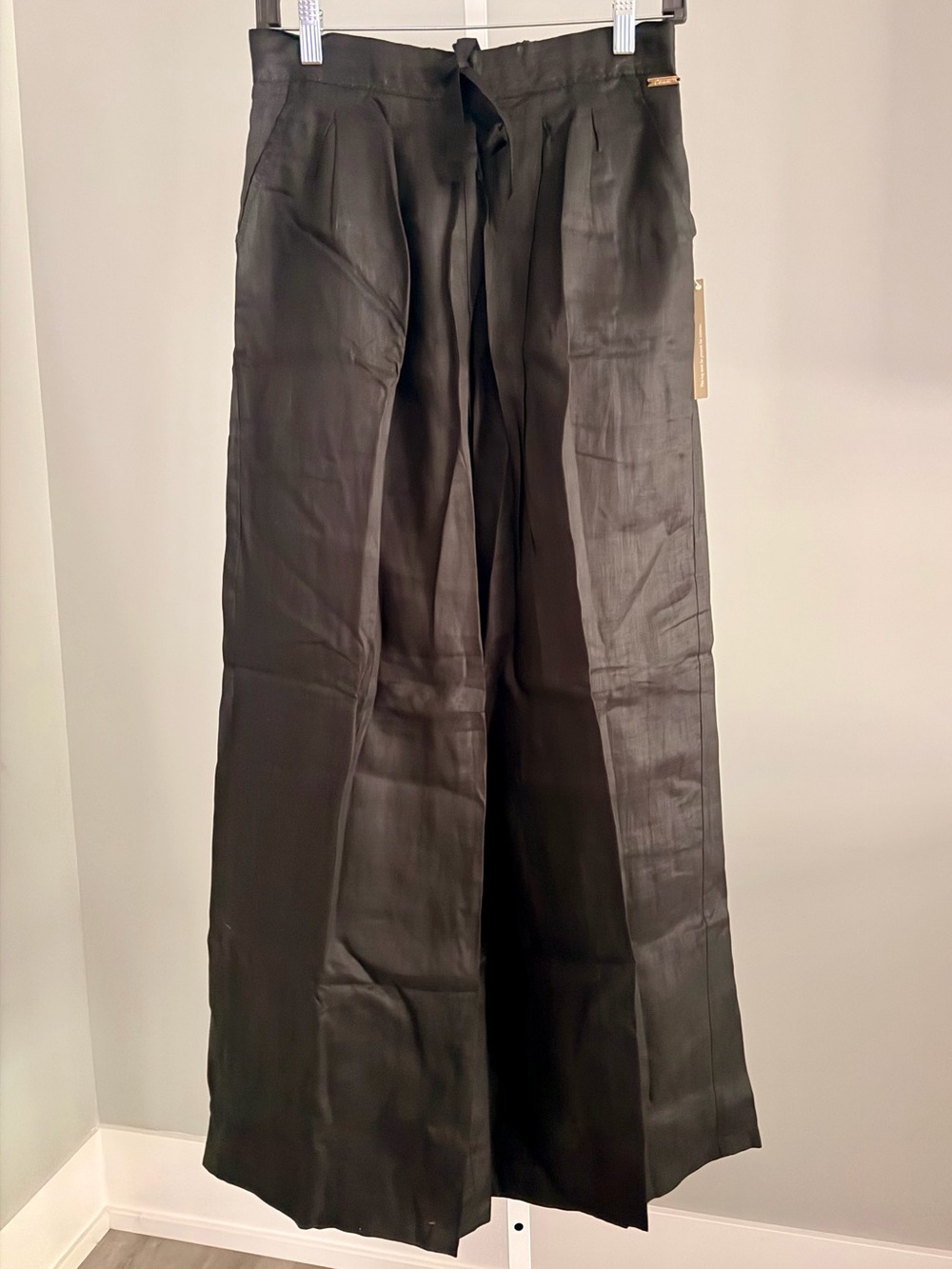 CLEOBELLA Gorgeous Wide-Leg Elastic Waistband Linen Pants Sz S $188!!